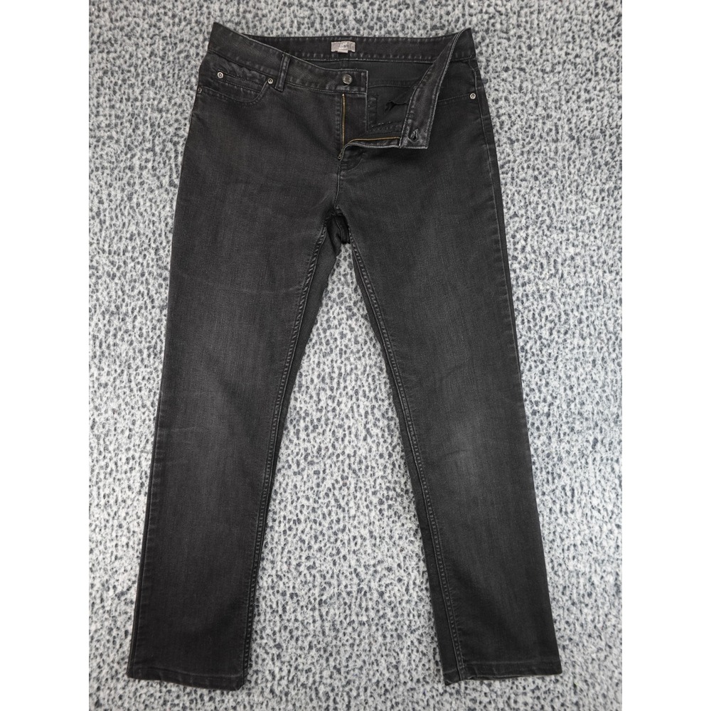 J. Jill Slim Leg Jeans Womens 10 Black Stretch Denim Casual Mid Rise